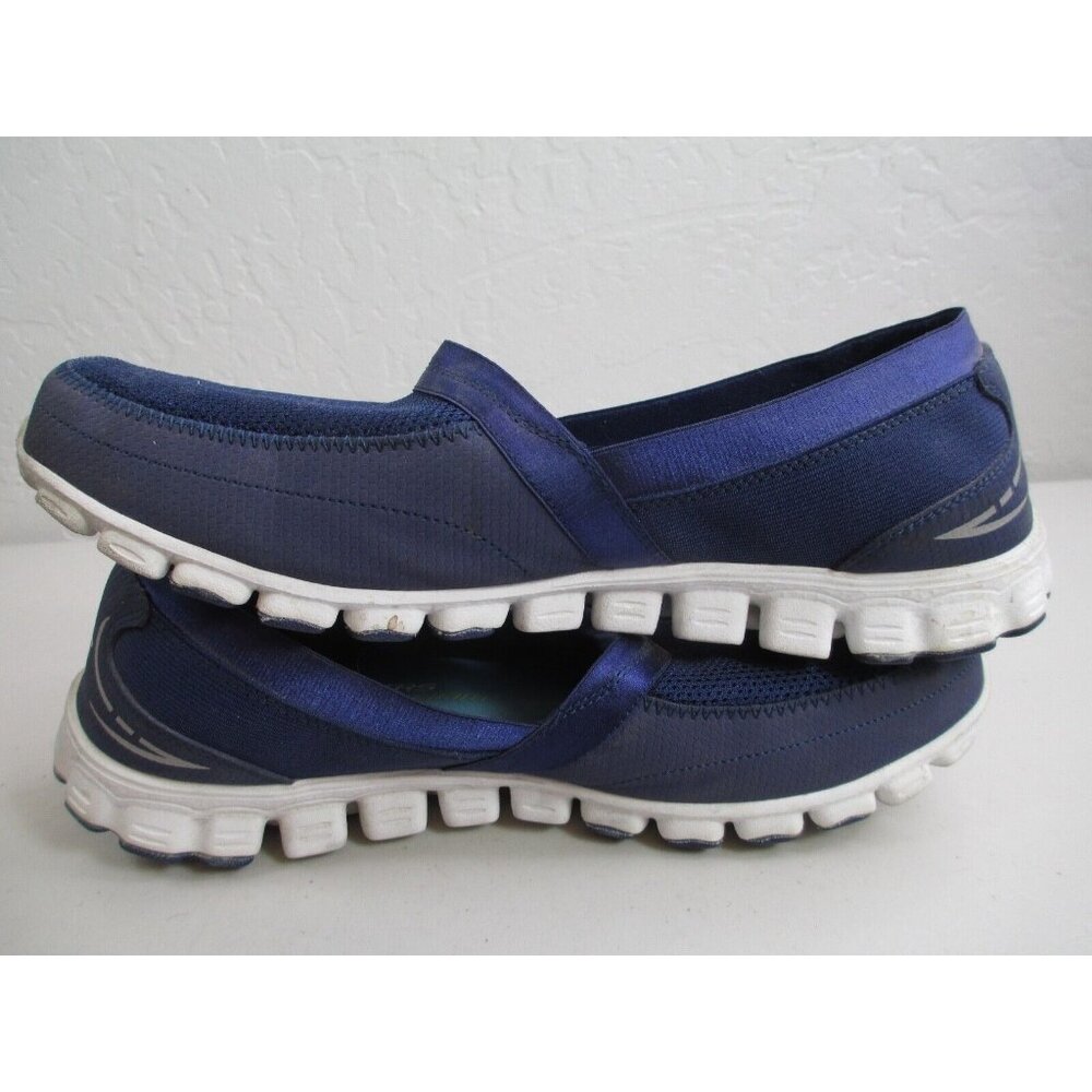 Skechers Memory Foam Mesh Walking Shoes Blue Sz 10 - image 7